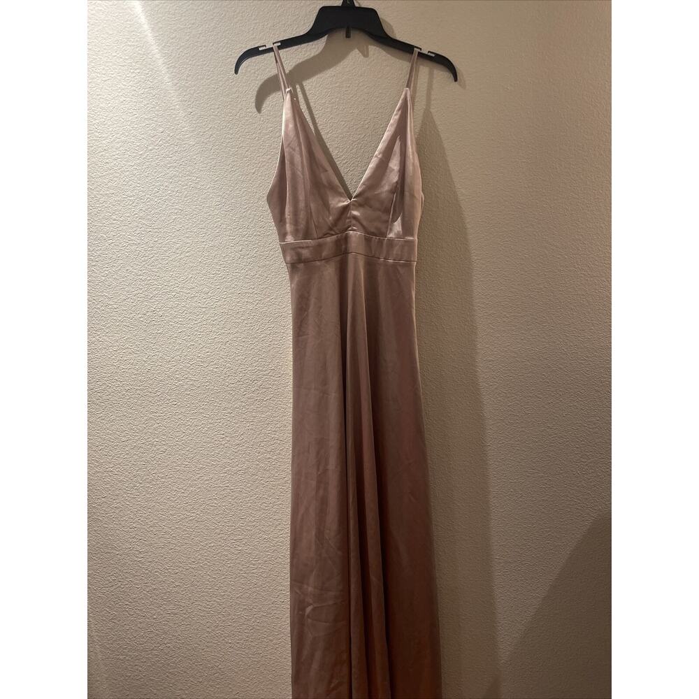 twin sister, blush long formal/ prom dress, size 4